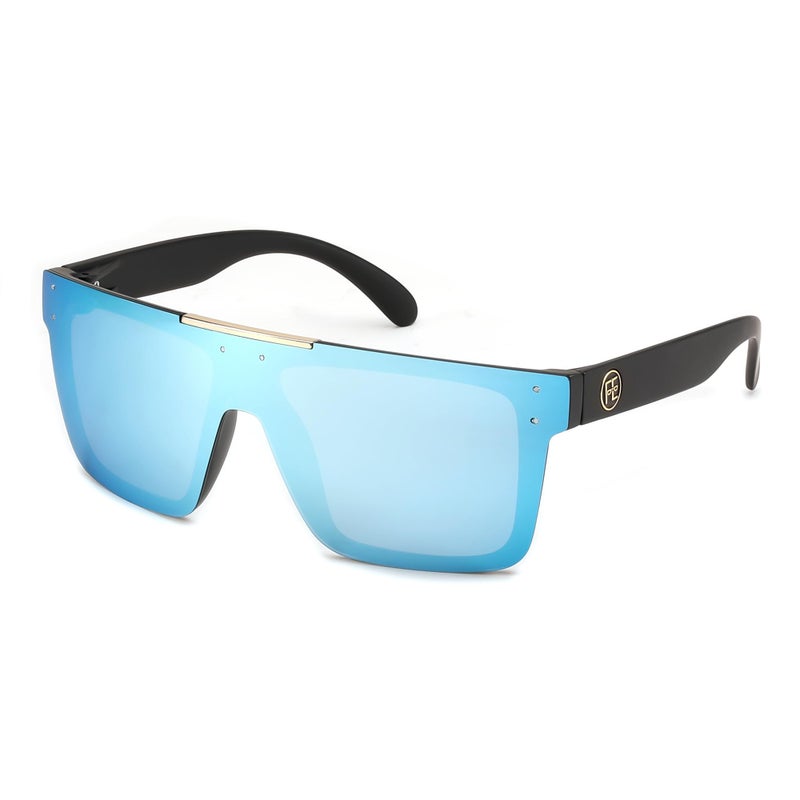 FEISEDY Men Sunglasses Polarized Oversized Square Flat Top Cycling Running Fishing Golf Hiking Sports B2990 - Image 1