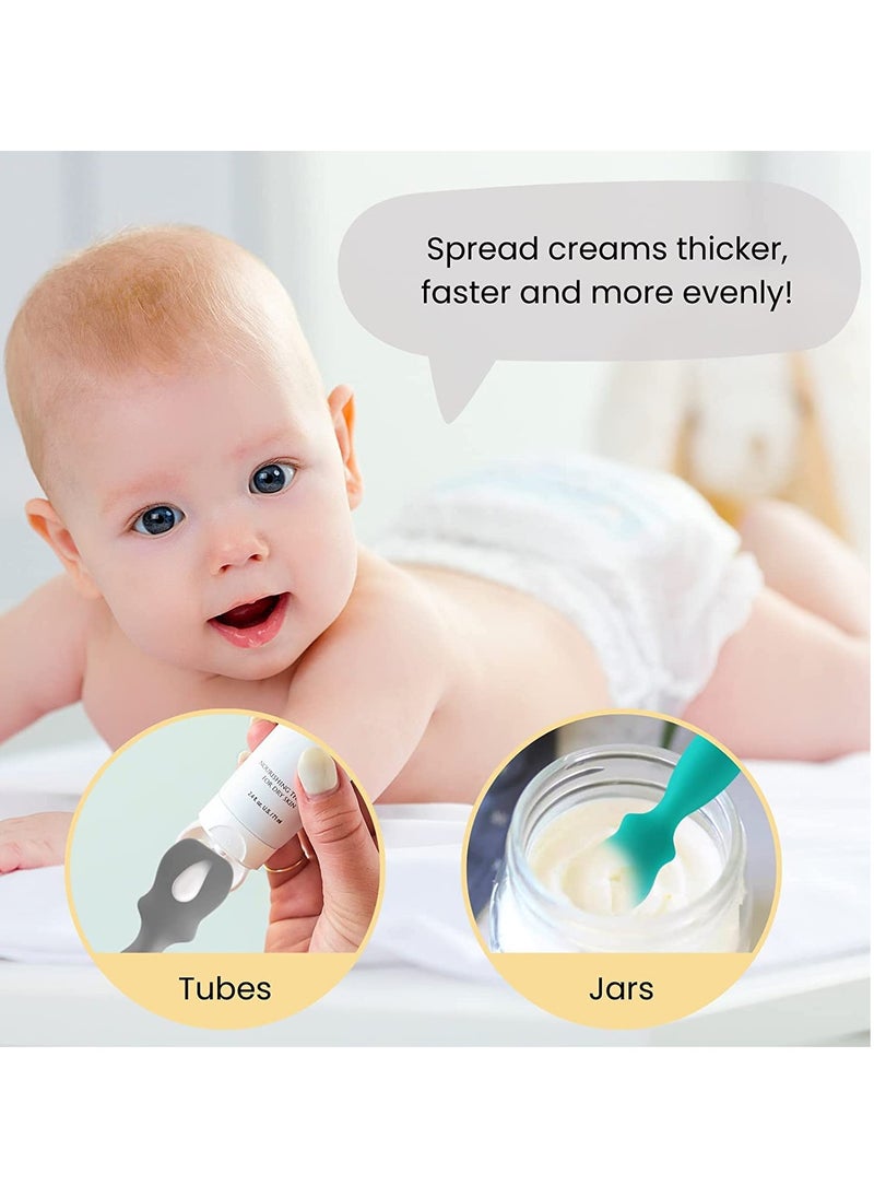 Excefore Baby Brush Diaper Cream Applicator for Diaper Rashes, Soft Flexible Silicone Brush Newborn and Baby Essentials, Gift Idea for Baby Shower and New Mom  - Image 2