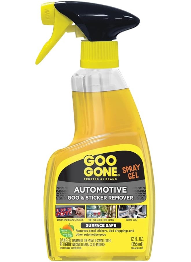 Goo Gone Goo Gone Automotive - Cleans Auto Interiors/Bodies and Rims, Removes Bugs & Stickers - 12 Fl. Oz.  - Image 1