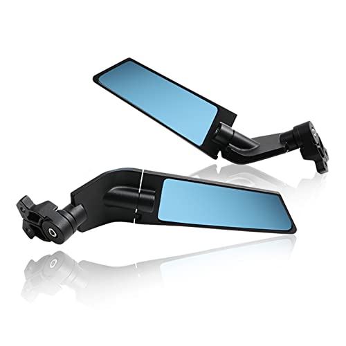 PACEWALKER Motorcycle Adjustable Aluminum Rearview Mirror Wind Wing Mirror Compatible with 2018-2022 KAWASAKI Ninja 400 650 ZX10R ZX6R ZX-636 Honda Suzuki(Anti-glare lens) - Image 4