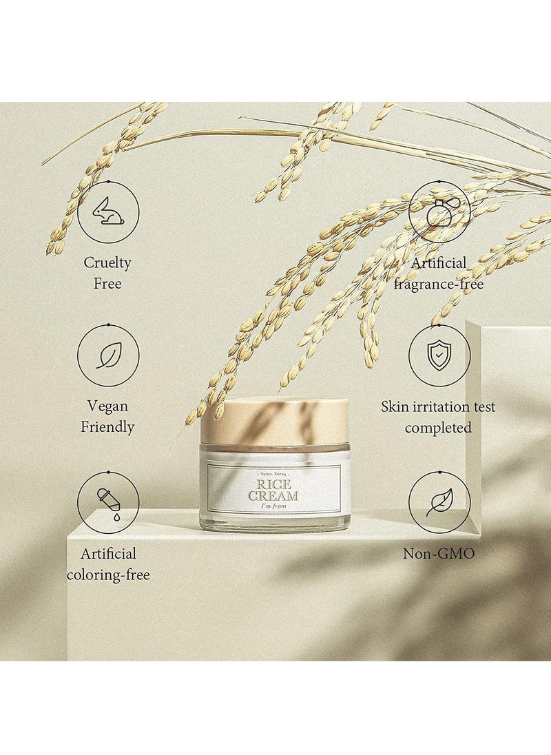 I'M FROM I'm from Rice Cream 1.69 Ounce, 41% Rice Bran Essence with Ceramide  - Image 3
