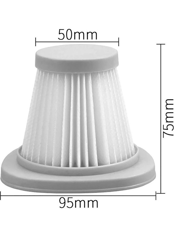 Deerma Portable Vacuum Cleaner Dedicated Filter Core For Deerma 0.3 Micrometers DX118C-FILTER White - Image 5