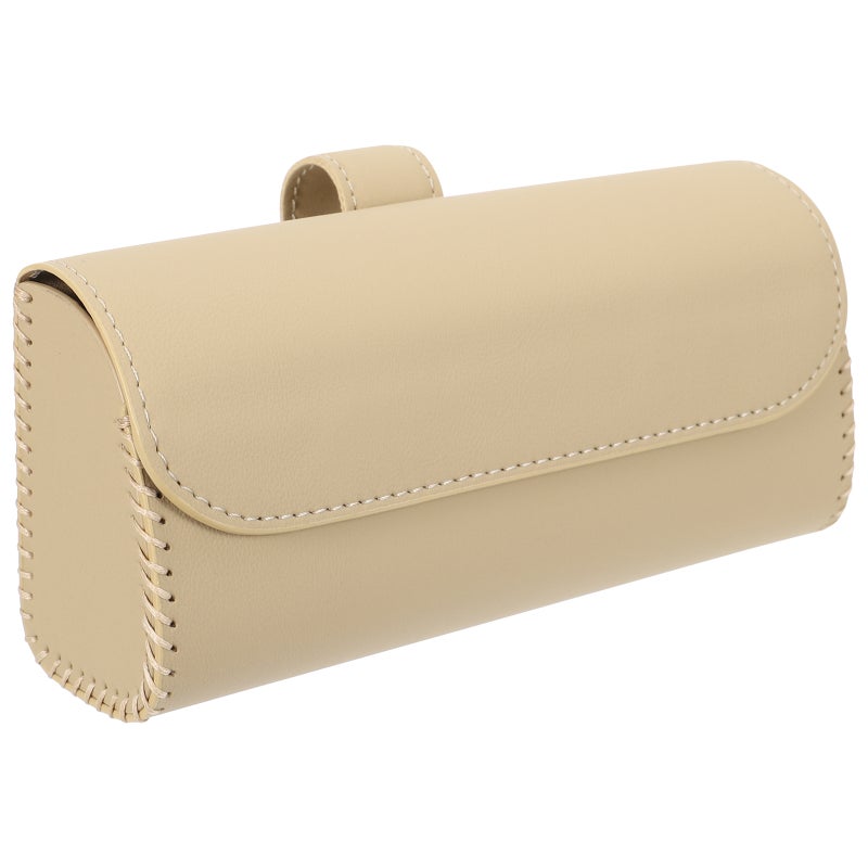 Car Sunglasses Box Glasses Case Leather Versatile Sun Visor Organizer Box - Image 1