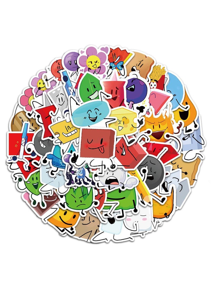 general 150 Pcs Random Anime Sticker Battle For Dream Island Stickers Pack Stickers Waterproof Vinyl Stickers Aesthetic Anime Stickers For Boys Girls Stickers For Skateboard Laptop Water Bottle - Image 1