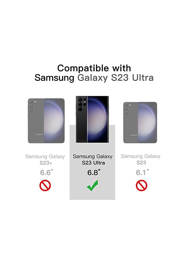 Jetech حافظة رفيعة لهاتف سامسونج جالكسي S23 ألترا 5G مقاس 6.8 بوصة، غطاء حماية رفيع من مادة TPU الناعمة مع لمسة نهائية غير لامعة، مقاوم للصدمات (أسود) - Image 3