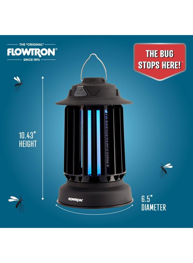 Flowtron Bug Zapper Lantern | 2-in-1 Electric Mosquito Killer & LED Camping Lantern, 2150 Sq Ft Coverage, 2000mAh Rechargeable Battery, Self-Cleaning Bug Zapper for Patio Outdoor & Indoor Use - Image 5