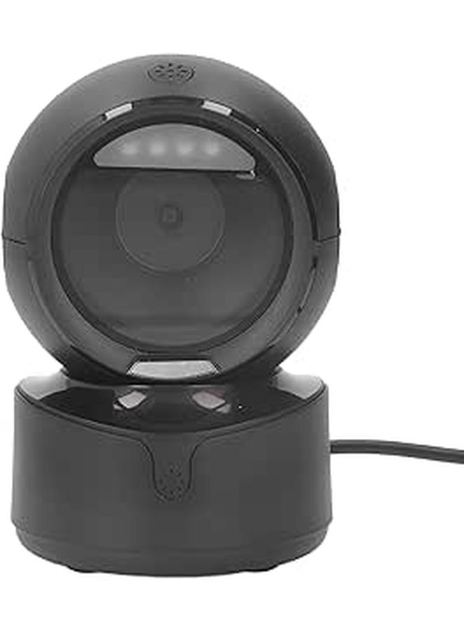 No Brand Desktop Barcode Scanner Automatic Sensing Directional 1D 2D QR Code Reader USB Wired Hands Free For Retail Warehouse Inventory Management Black - Image 1