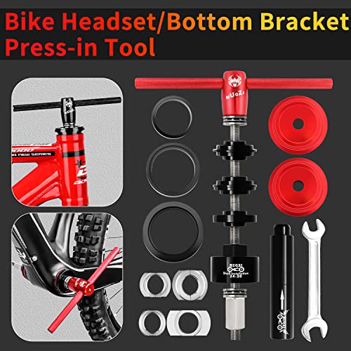 MUQZI Bicycle Bottom Bracket Install Removal Tool Kit Bike BB86/BB30/BB91/BB92/PF30 Bottom Bracket Bearing and Headset Press Installation Tool, Black - Image 5