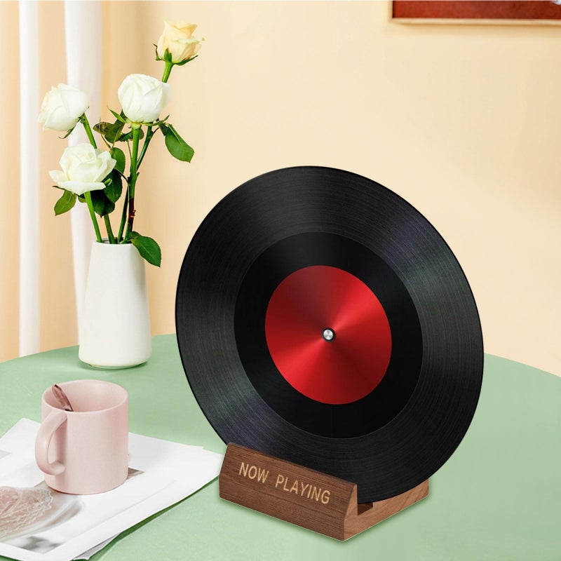 Natural Wood Record Holder Sturdy Storage Shelf Space Saving Media Storage For Music Enthusiasts - Image 3