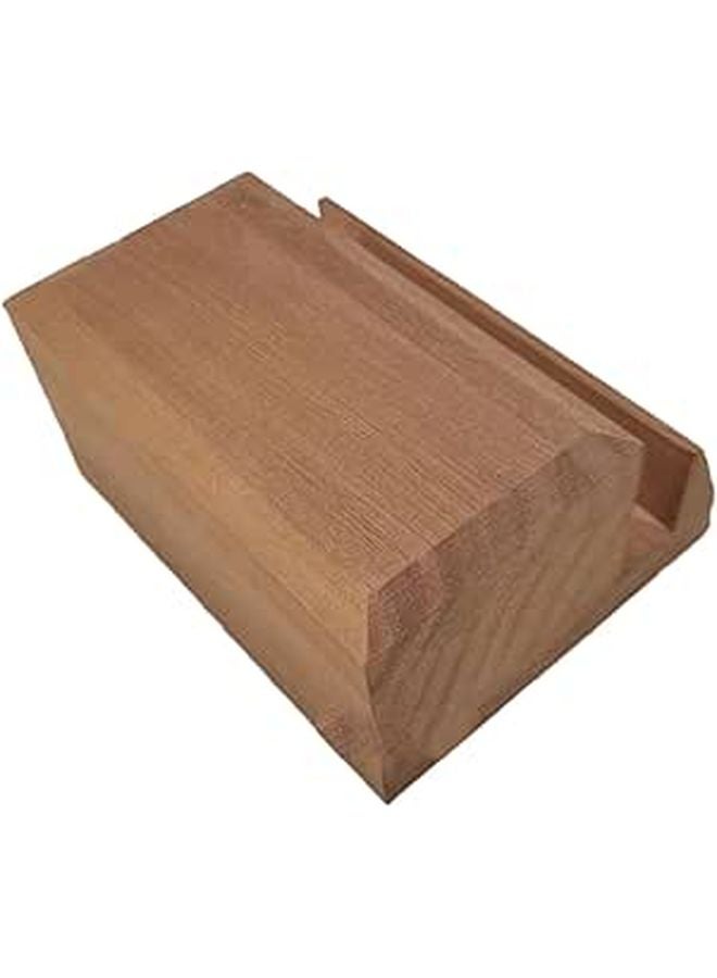 Natural Wood Record Holder Sturdy Storage Shelf Space Saving Media Storage For Music Enthusiasts - Image 1