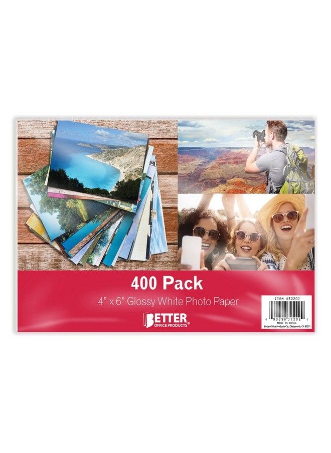 Better Office Products Premium Glossy Photo Paper 4 X 6 Inch 400 Sheets 200 Gsm Better Office Products 4 X 6 400Count Pack  - Image 1