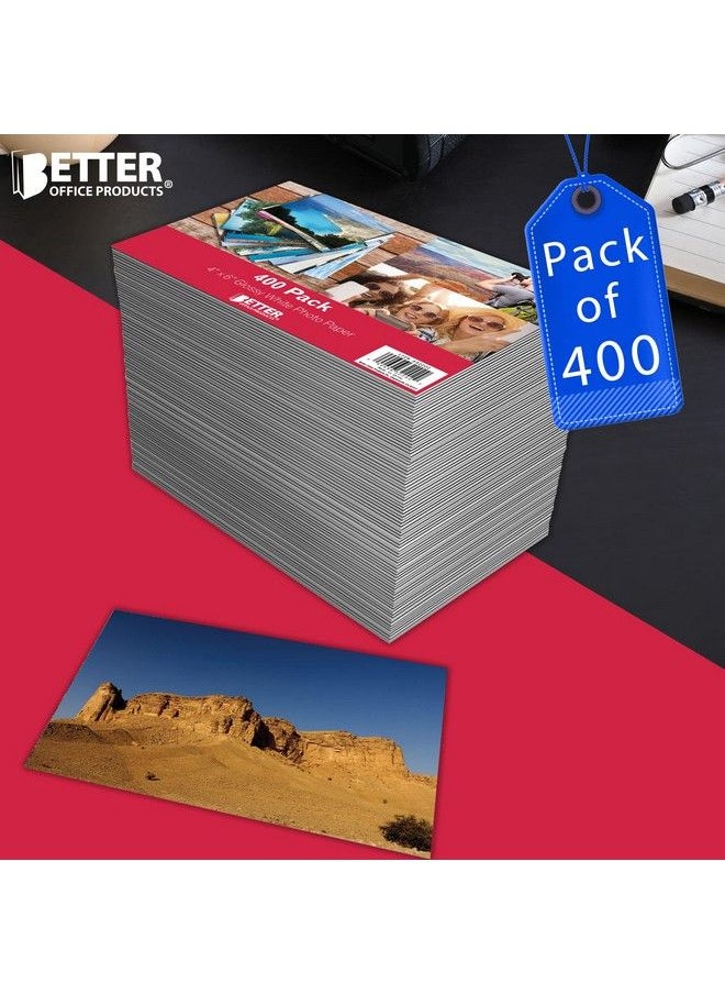 Better Office Products Premium Glossy Photo Paper 4 X 6 Inch 400 Sheets 200 Gsm Better Office Products 4 X 6 400Count Pack  - Image 5