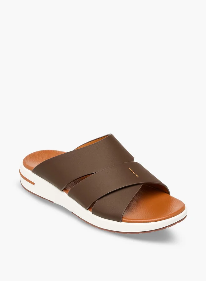 لو كونفورت صنادل رجالية مريحة بحزام متقاطع