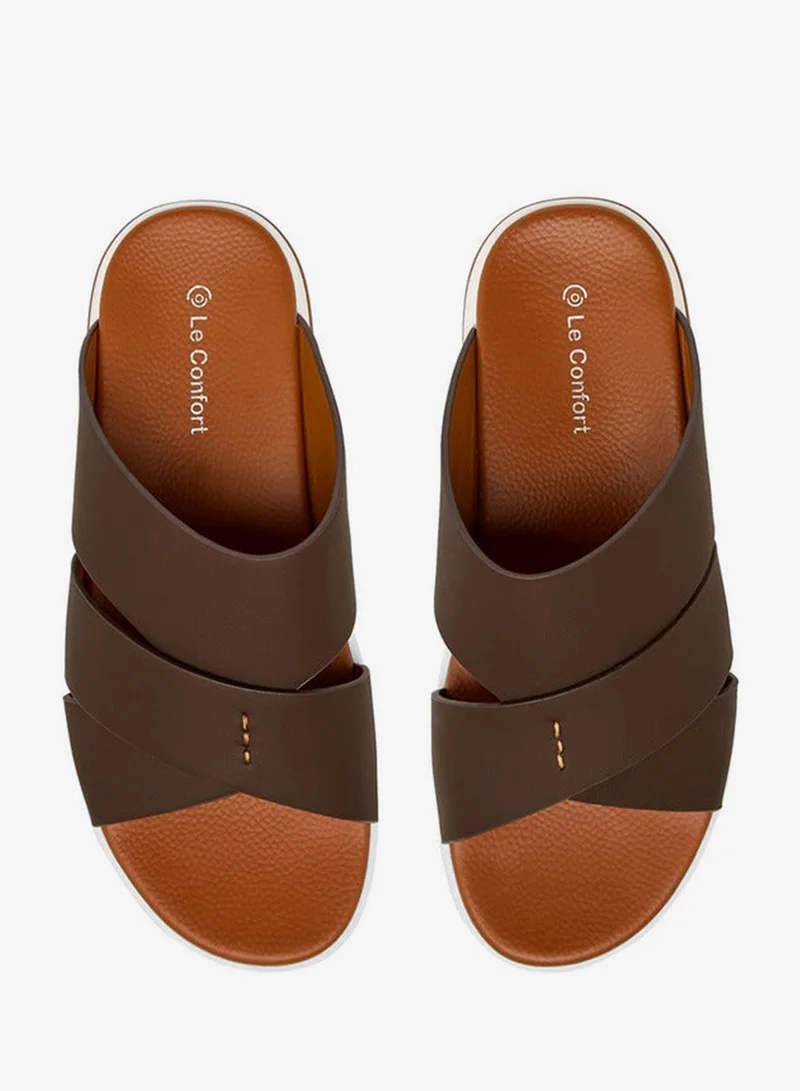 Le Confort Men Cross Strap Comfort Sandals