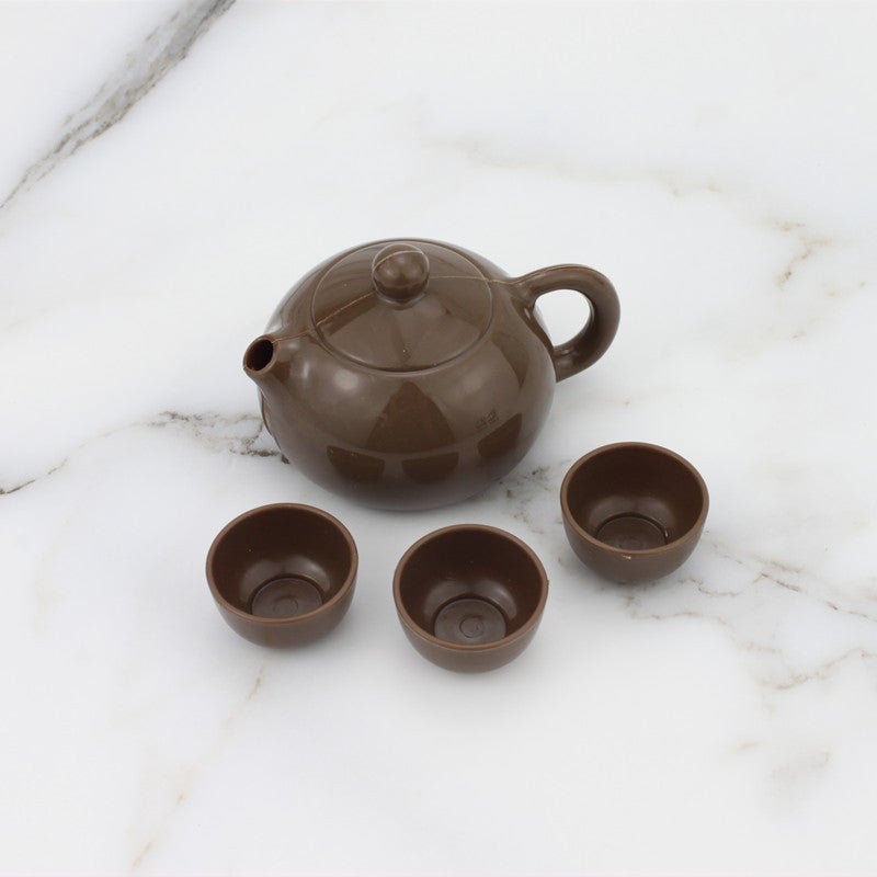 Chinese Style Nostalgic Style Father'S Day Men Elder Small Teapot Teacup Taishi Chair Birthday Cake Decoration Ornaments - Image 3