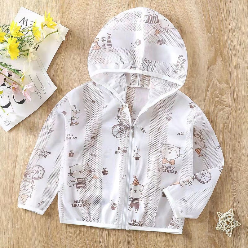Summer Children'S Sunscreen Clothing Lightweight Breathable Boys' Baby Skin Clothing Air-Conditioning Shirt Outdoor Beach Long-Sleeved Jacket - Image 4