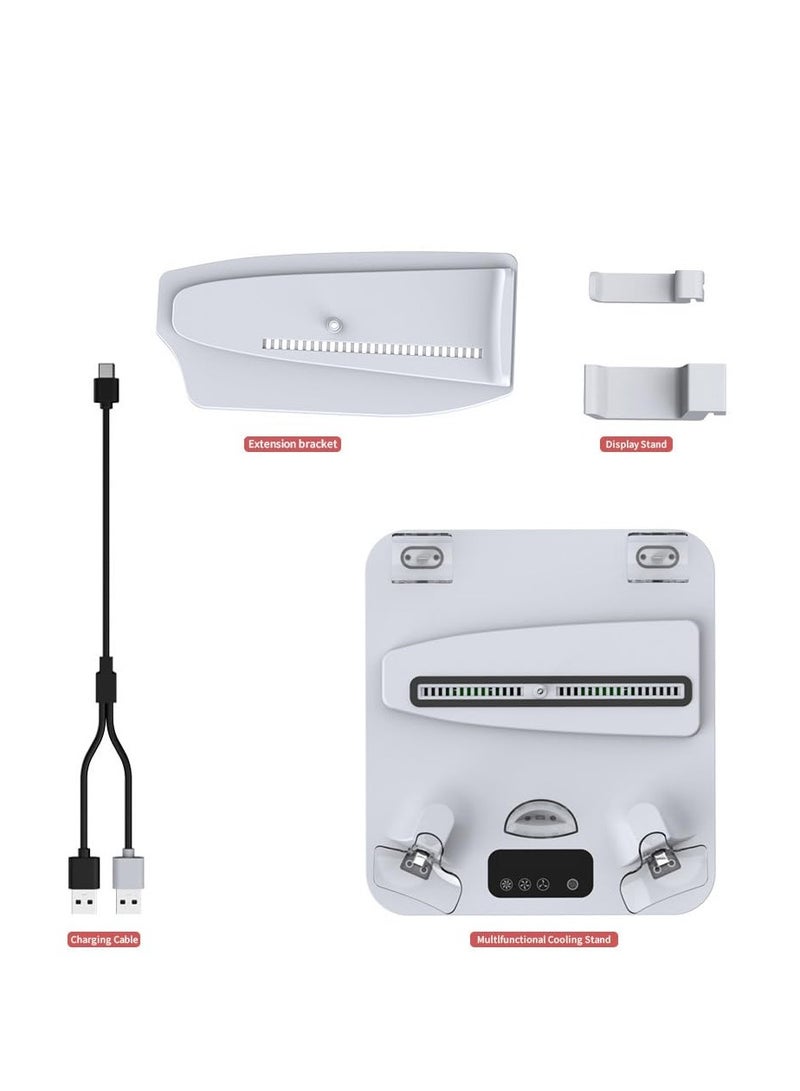 Charging Adaptor for PS5 Slim Console Multi-Functional Cooling Dock  for Sony VR2 Grip Charger + Headset Hanger - Image 3