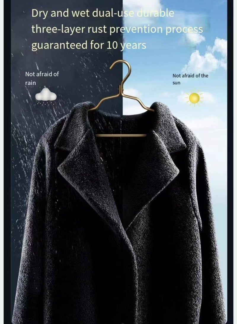 Aluminum alloy hangers, indoor balcony, semi-circular, seamless hangers, 5 pieces - Image 2