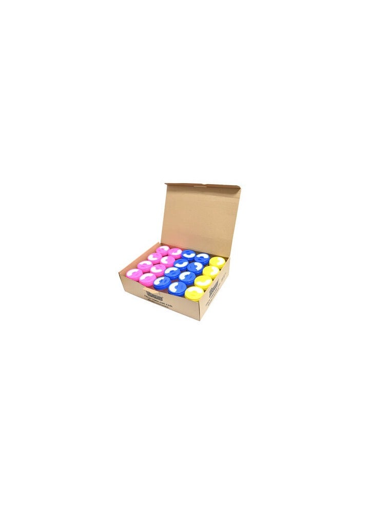 Brons Pack Of 20 Brush Cleaning Container Assorted Color (Pink,Yellow,Blue)