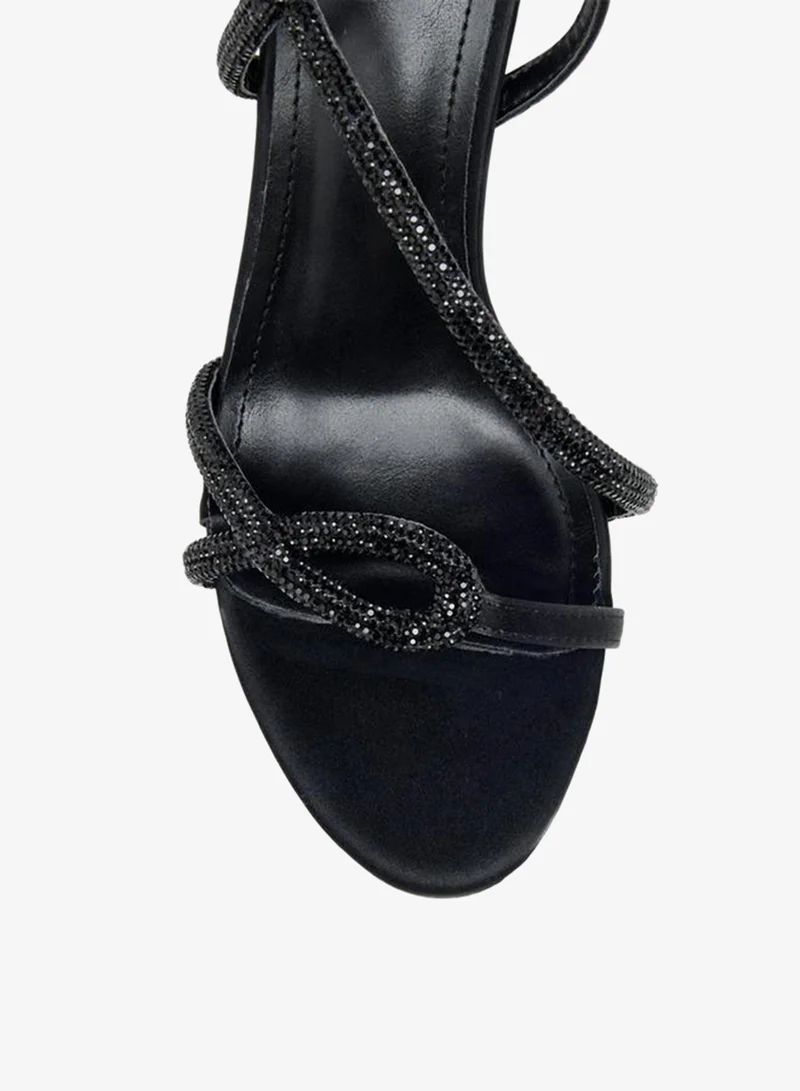 Flora Bella By Shoexpress BLACK Flora Bella Women Stiletto Heel Sandals Ramadan Collection for Women | Best Price UAE