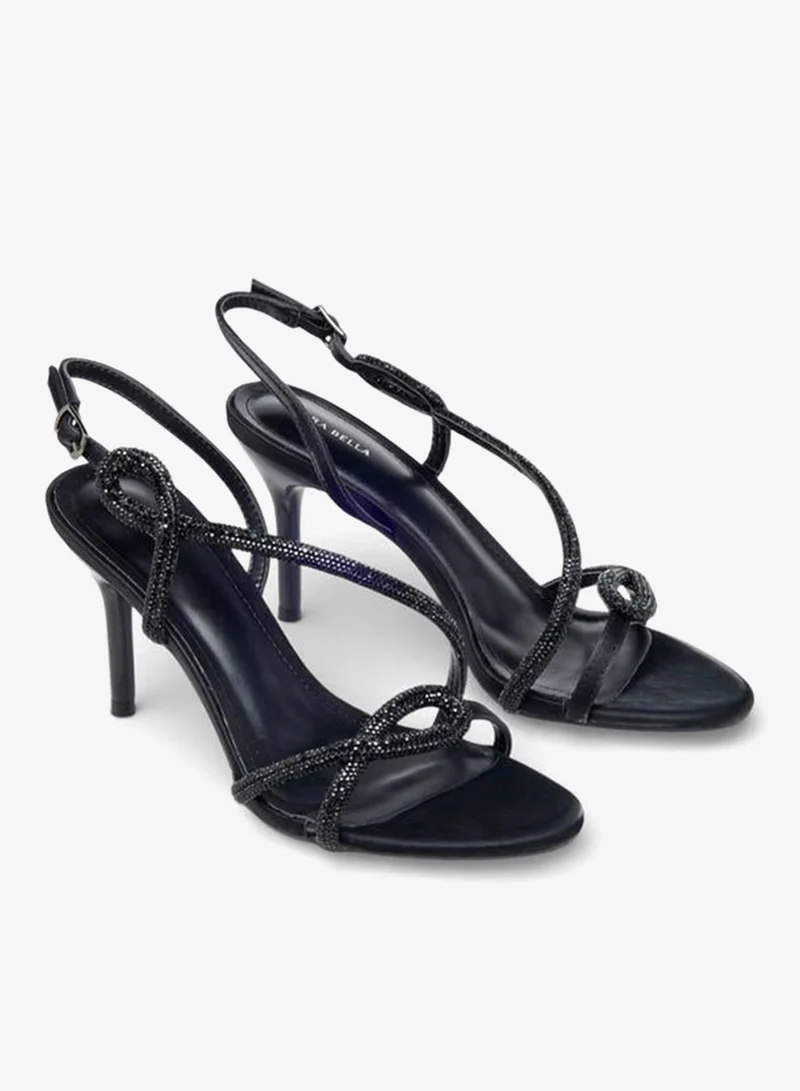 Flora Bella By Shoexpress BLACK Flora Bella Women Stiletto Heel Sandals Ramadan Collection for Women | Best Price UAE