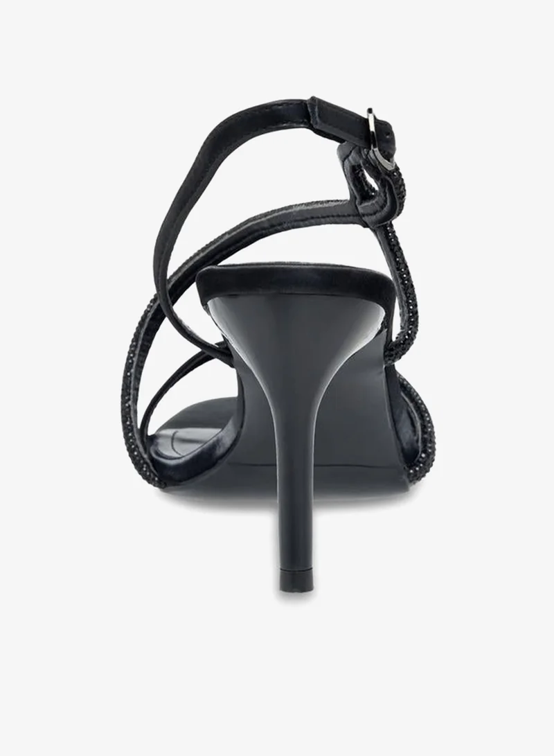 Flora Bella By Shoexpress BLACK Flora Bella Women Stiletto Heel Sandals Ramadan Collection for Women | Best Price UAE