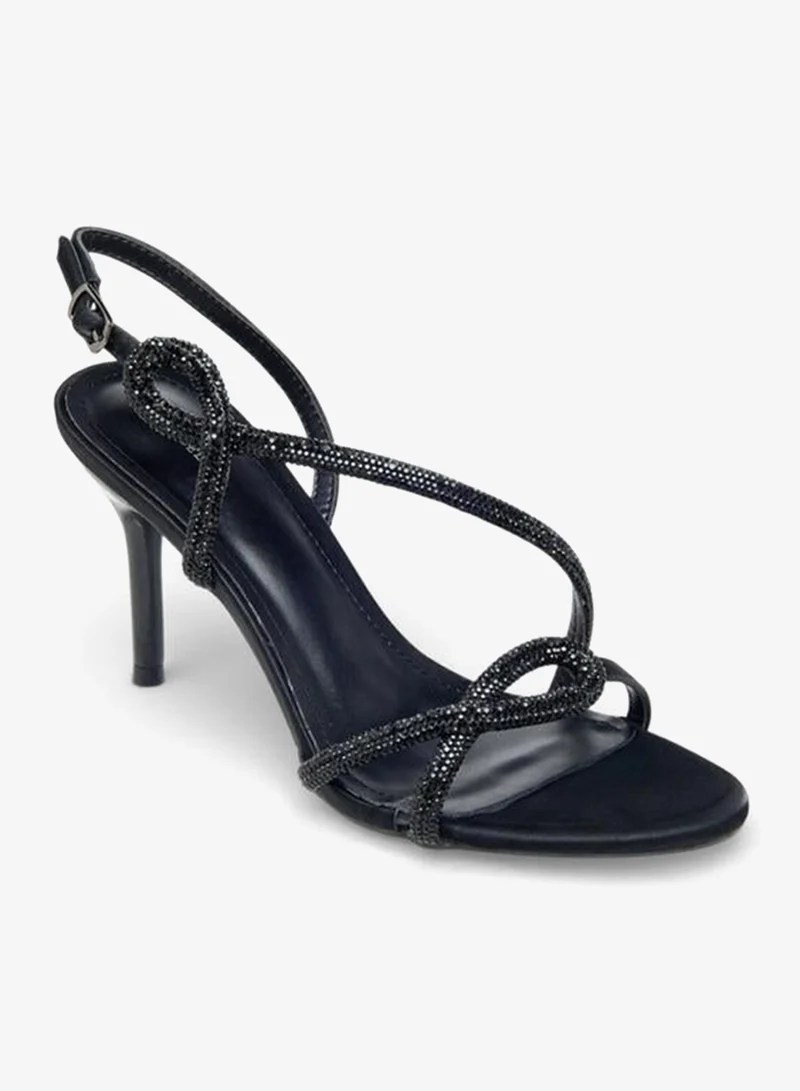 Flora Bella By Shoexpress BLACK Flora Bella Women Stiletto Heel Sandals Ramadan Collection for Women | Best Price UAE