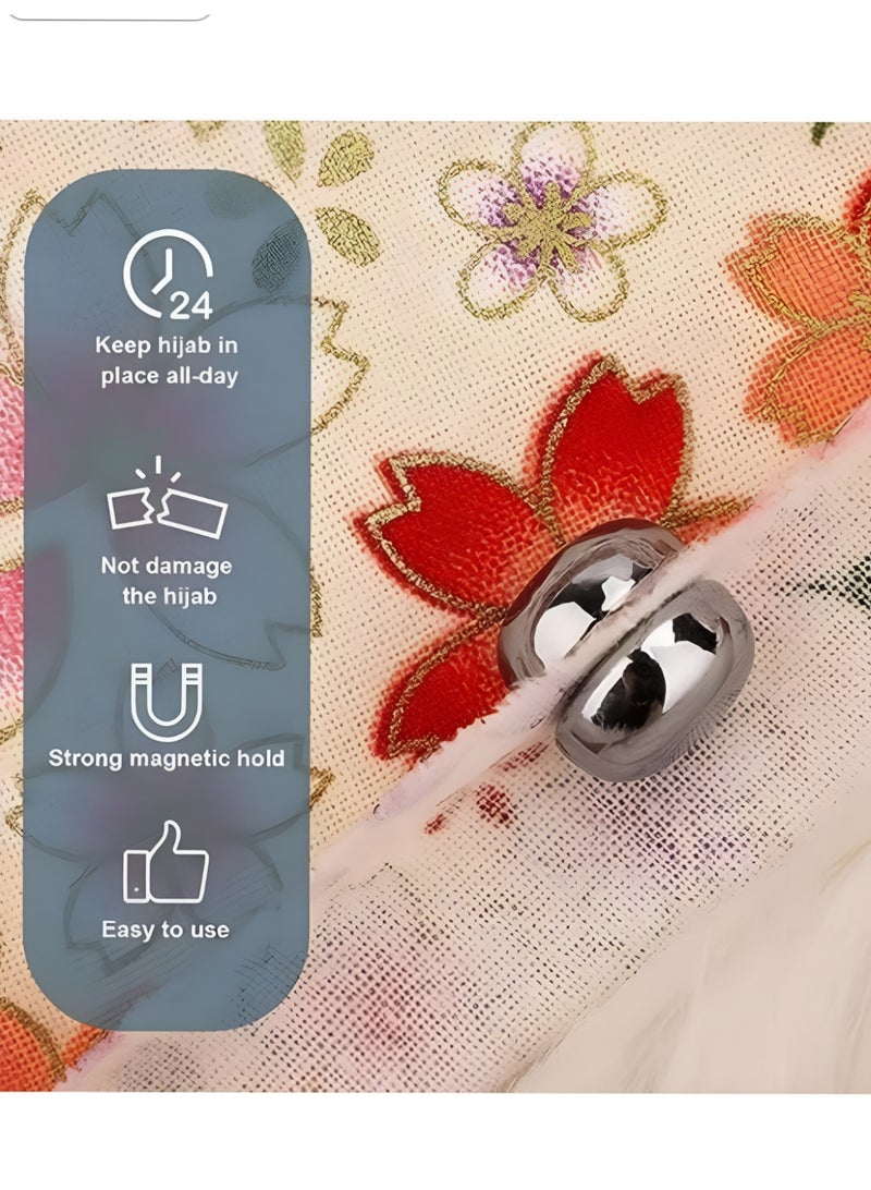 دبابيس حجاب مغناطيسية متعددة الاغراض للنساء من قطعتين - Image 5