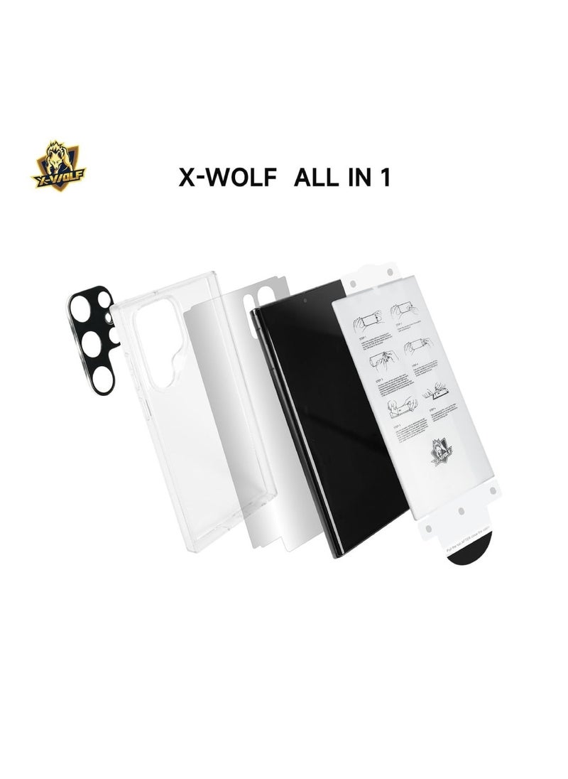 XWOLF All-in-one Protection Package for Samsung S25 Ultra Anti-Shock Suit 360 All-Protection-clear HD - pzsku/Z209C943C9C96E7C50BEDZ/45/_/1739711828/f10280fa-4ee8-45d1-a6a7-d9307a9ad4f2