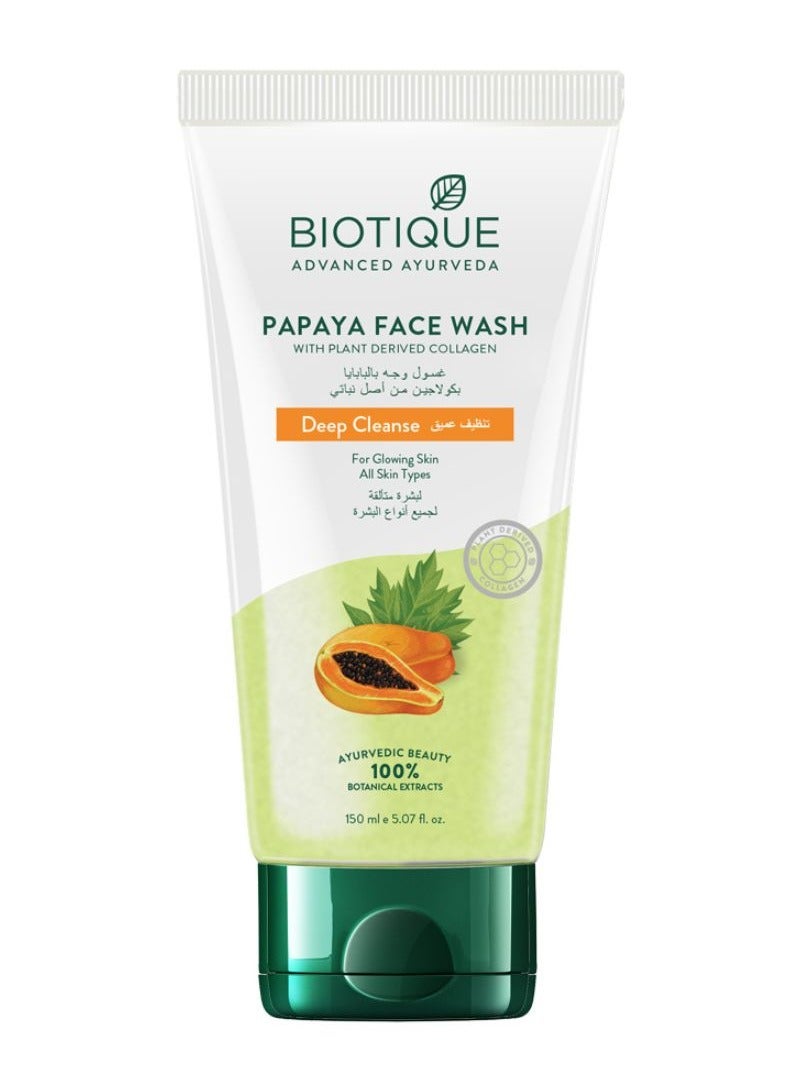 Biotique Papaya Face Wash 150ml - Image 1