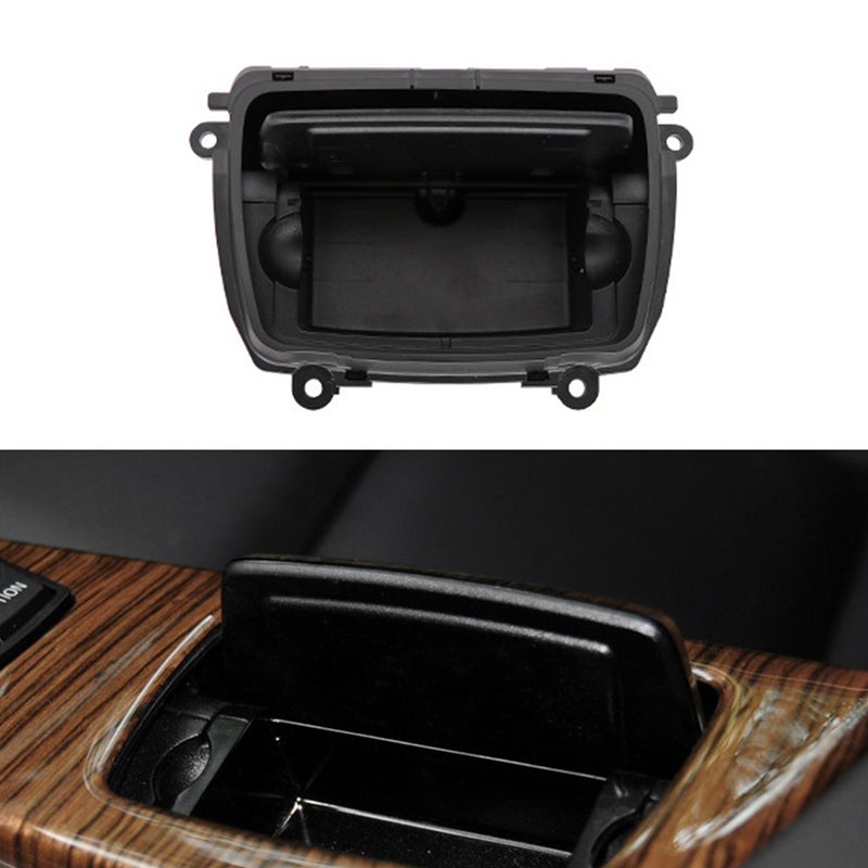 Car Front Center Console Ashtray Cover: Black Premium Durable Material - Easy Install Perfect Fit Ashtray for BMW 5 Serie F10 F11 F18 - Image 3