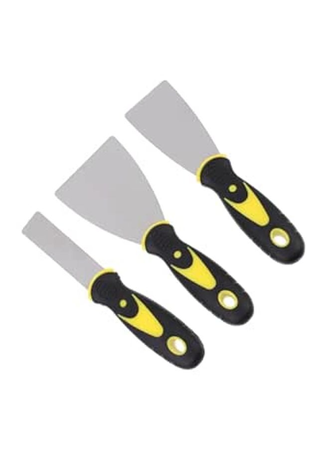3Pcs Stainless Steel 3D Printer Bed Scraper Set With Rubber Handle For Easy Print Removal - Image 1