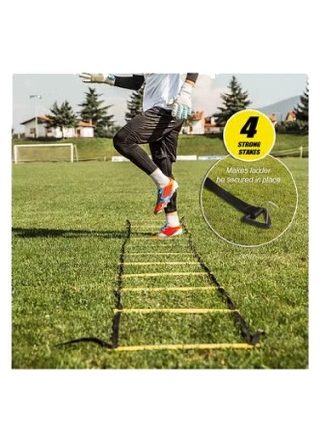 Rock Pow 20-Piece Football Training Ladder Logo Disc Drag Parachute Set  - Image 3