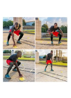 Rock Pow 20-Piece Football Training Ladder Logo Disc Drag Parachute Set  - Image 5