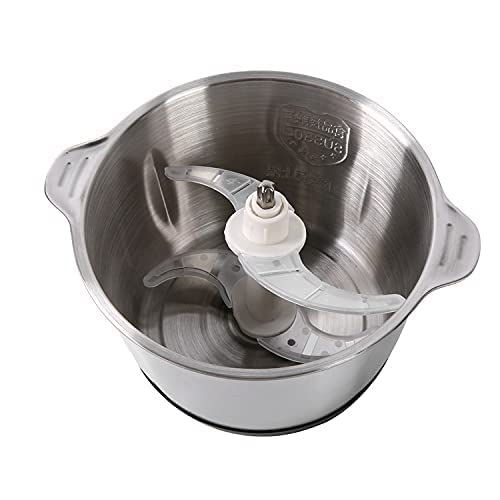 Envop Food Processor Electric Meat Grinder Food Chopper for Meat Vegetable Onion and Fruits Stainless Steel Bowl and 4 Sharp Blades 3L 400 Watts - Image 2