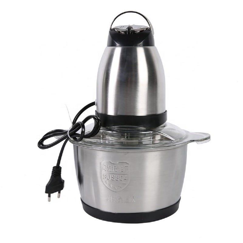 Envop Food Processor Electric Meat Grinder Food Chopper for Meat Vegetable Onion and Fruits Stainless Steel Bowl and 4 Sharp Blades 3L 400 Watts - Image 1