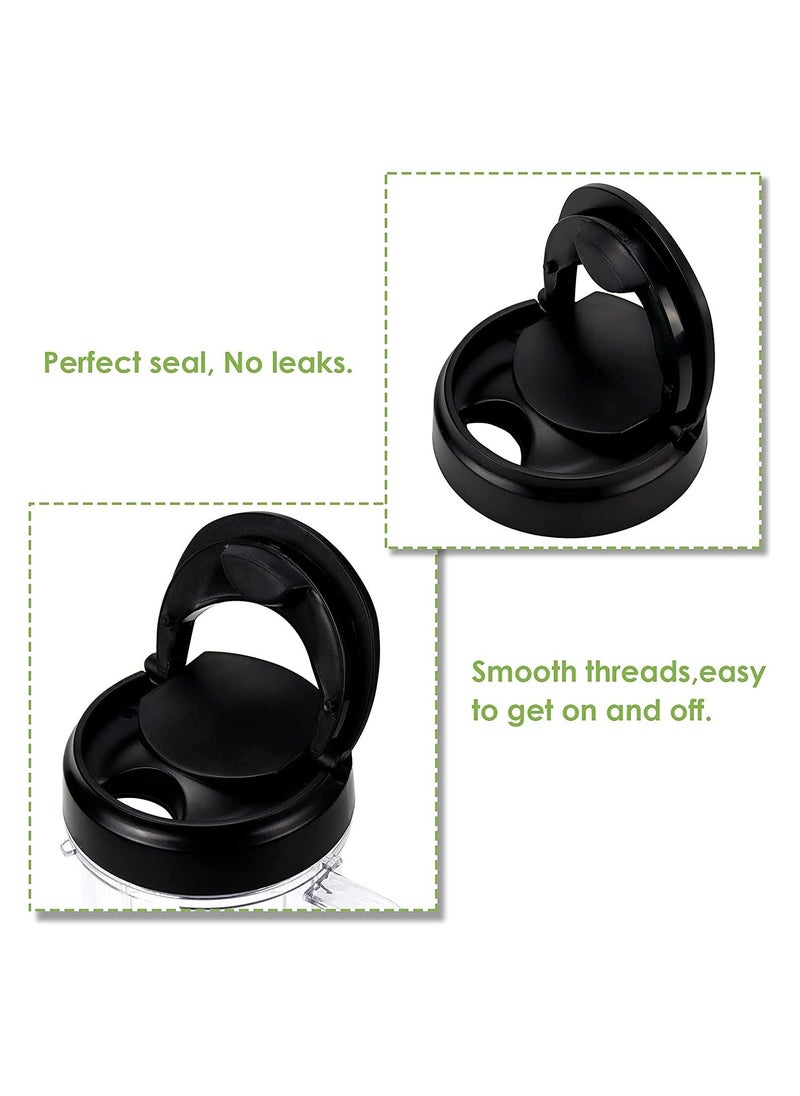 Y&D - SYOSI 22oz Magic Bullet Blender Cups Replacement Parts with Flip Top To-Go Lid and Handle for Mb1001 Accessories (2 Pack) - Image 1