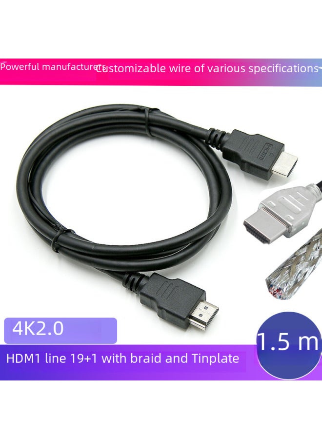 Hdmi 2.0 Cable High Definition 4k Data Line For Tv Computer Monitor Set-top Box 1.5m 1m 0.5m Digital Computer Hdmi Cable-Color:1.5 M 14 1(1080P) - Image 1