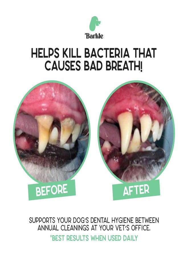 Barkle Vet Approved Dog Teeth Cleaning Toothpaste & Tooth Brushing Kit | Eliminate Plaque, Tartar & Bad Breath | Mint Dog Breath Freshener Gel | Puppy & Small Breed Safe | Free Finger Brush (60 Days) - Image 3