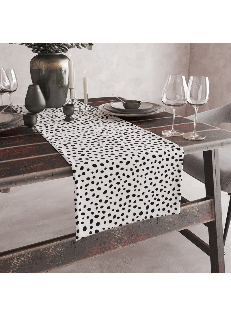 Vagonik - Wagonik Dalmatian Patterned Digital Printed Runner 140X40 - Image 1