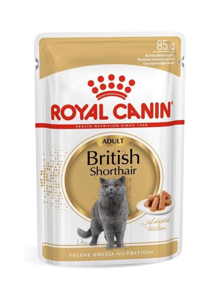 ROYAL CANIN طعام رويال كانين للقطط البريطانيا قصيرة الشعر للبالغين - 85 جرام - Image 1
