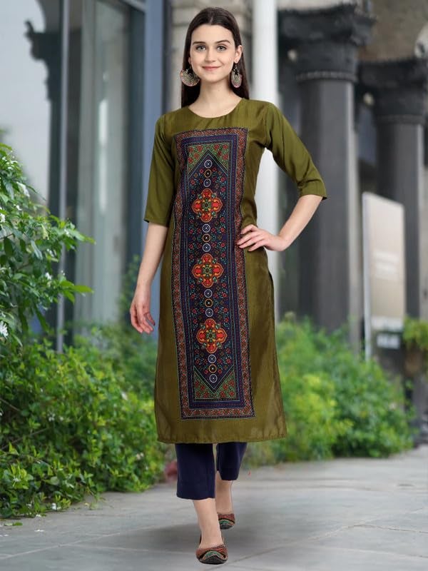 Tee Projekt Printed Crepe Kurti for Women ll Vibrant Colour Kurti (Pack of 6) - Image 2