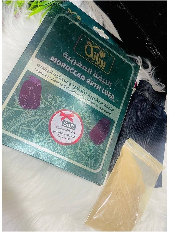 ماركة غير محددة - الليفة المغربية لتقشير وسنفرة البشرة والجسم من بريانكا - Image 1