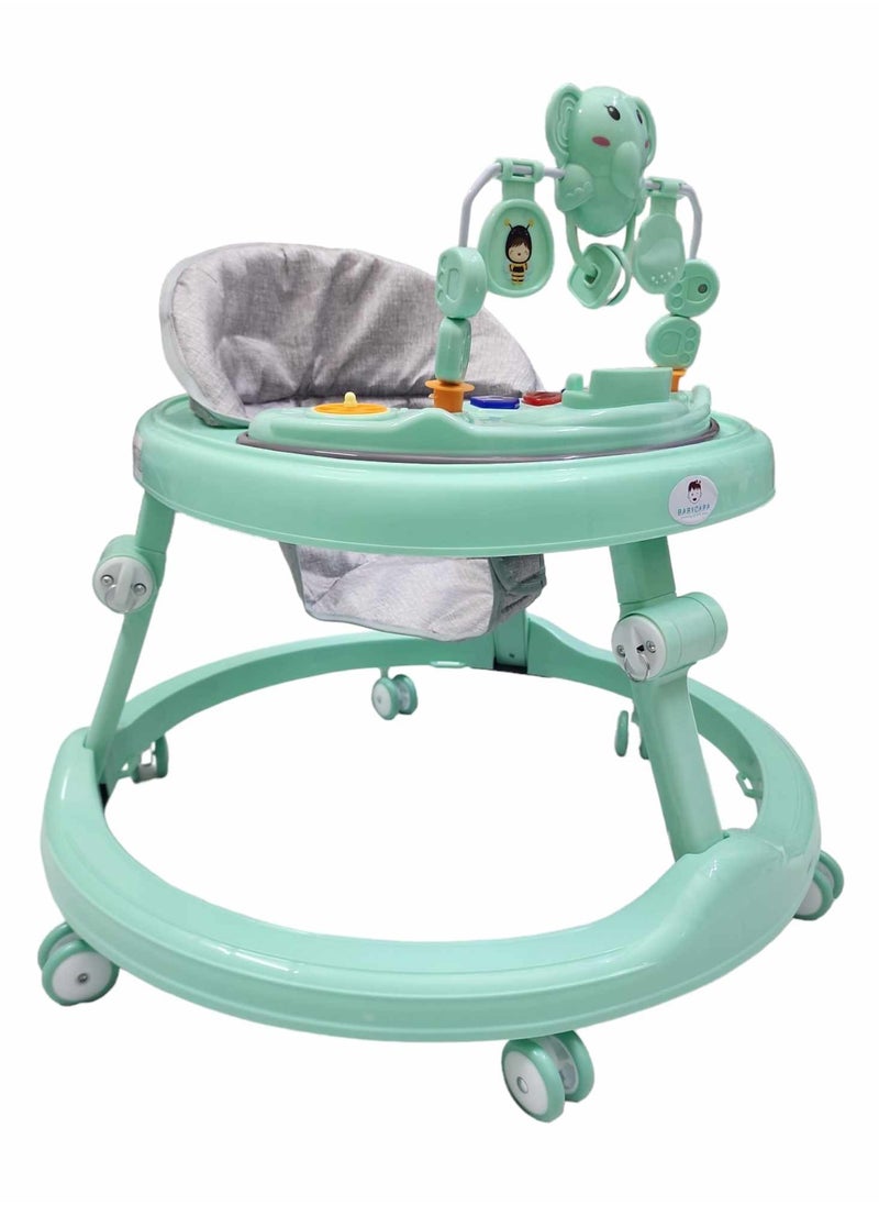 BABYCARA Baby Walker Multifunctional Anti-Rollover Anti-O Folding 6-18 Months with Music and Phone Stand  - Image 1