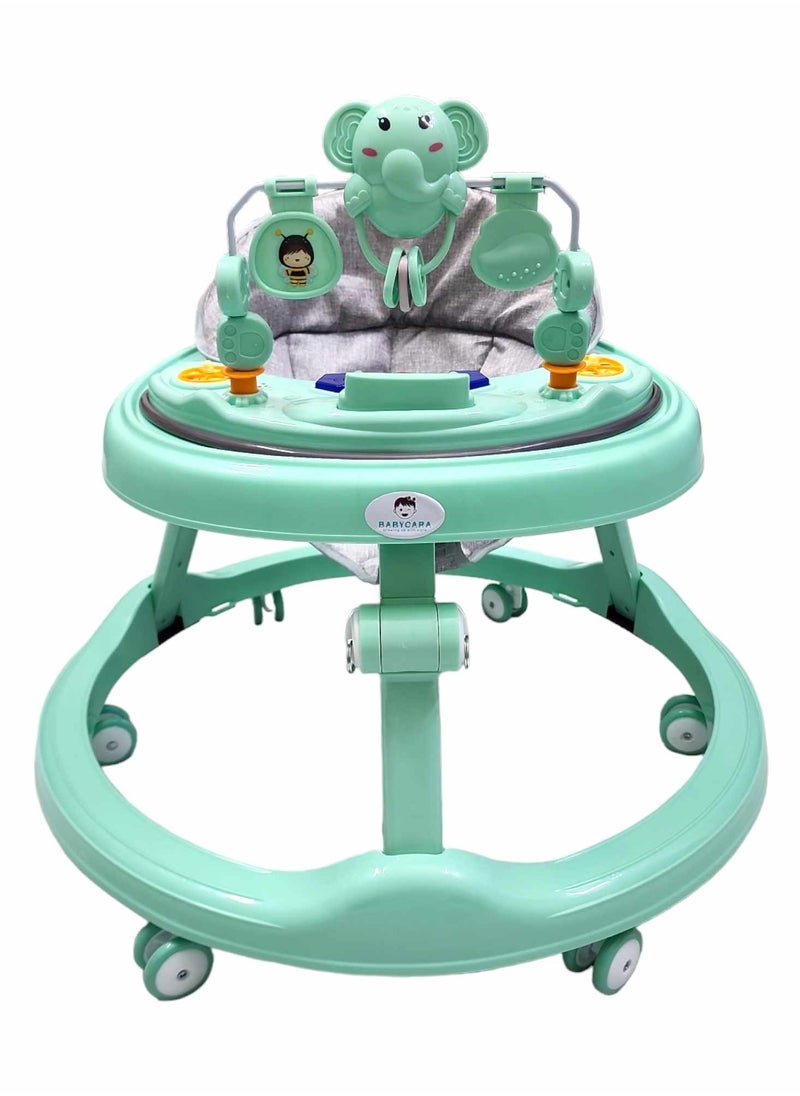 BABYCARA Baby Walker Multifunctional Anti-Rollover Anti-O Folding 6-18 Months with Music and Phone Stand  - Image 2
