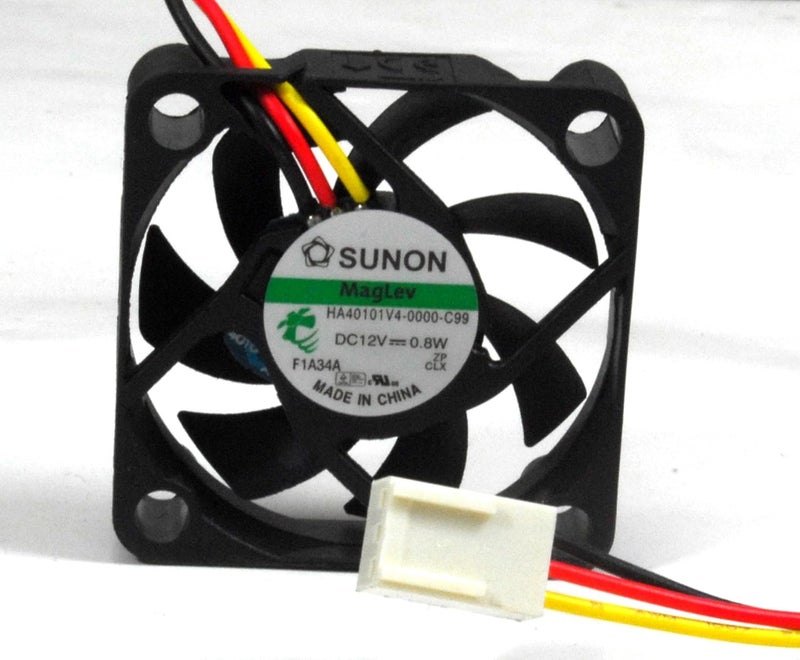 Sunon 40x40x10mm Super Low Speed 12V DC 3-Pin Fan Model HA40101V4-0000-C99 - Image 1