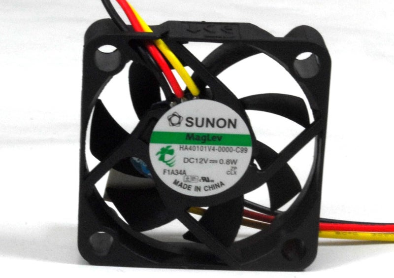 Sunon 40x40x10mm Super Low Speed 12V DC 3-Pin Fan Model HA40101V4-0000-C99 - Image 2