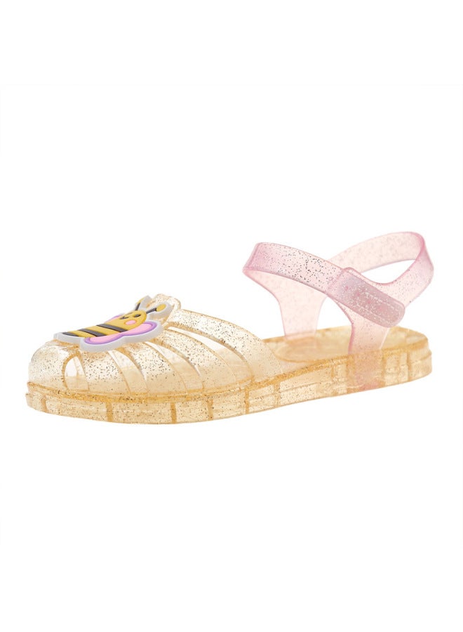 Children's Sandals Girls Baby Baby New Summer Little Girl Waterproof Baotou Beach Shoes Jelly Princess Shoes