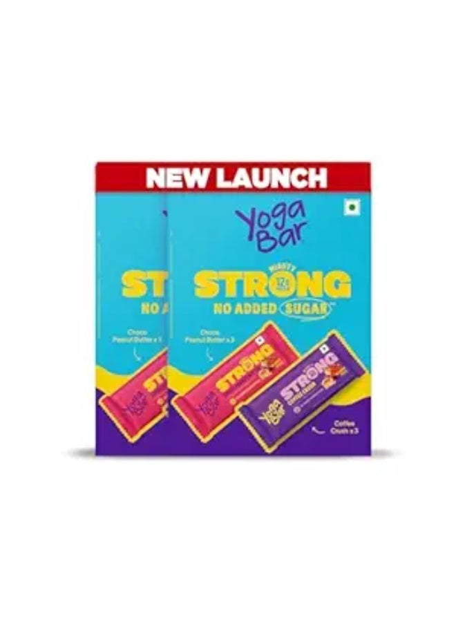 Yogabar Variety Pack 12g Protein Bars (3 Choco Peanut Butter & 3 Coffee Crush), No Added Sugar and No Preservatives (6 Bars) - Image 1