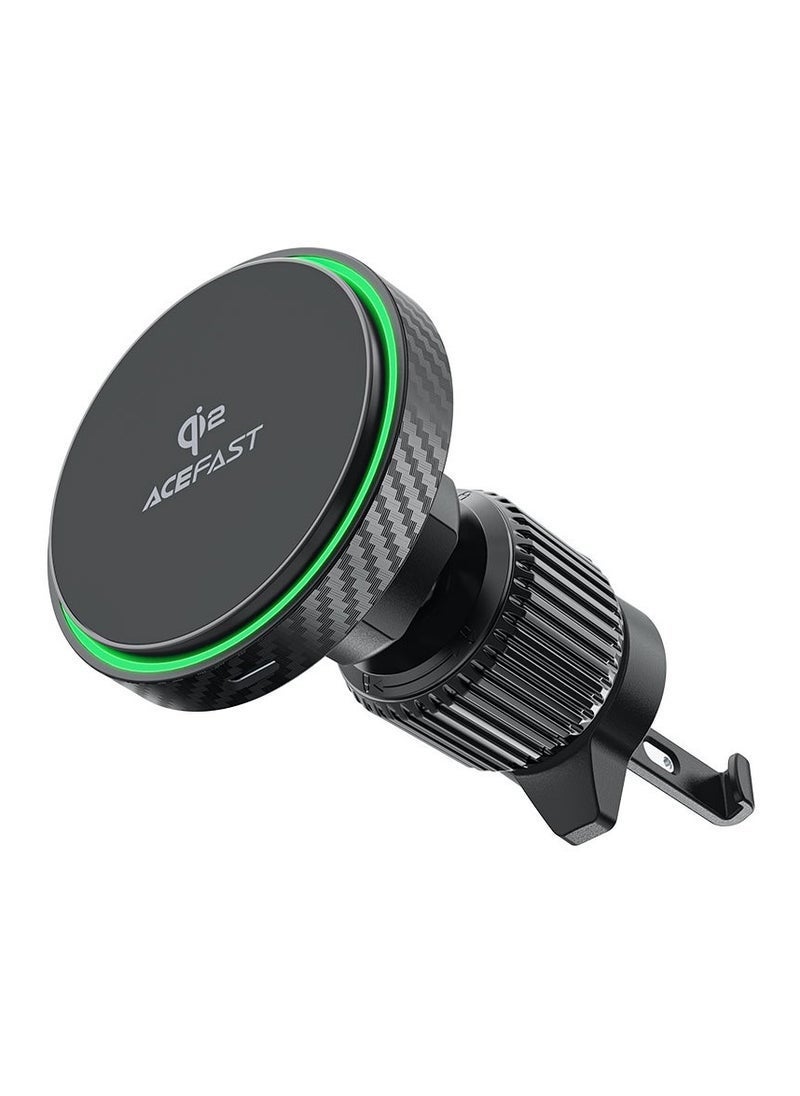 ACEFAST D33 Qi2 Magnetic Wireless Car Charger – 15W Fast Charging, Air Vent Mount, Universal Compatibility, LED Indicator, One-Handed Operation - Image 1